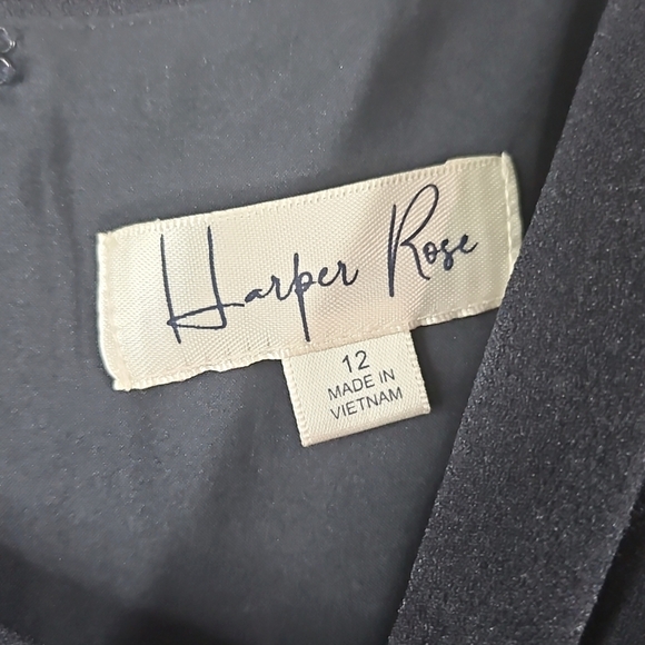 Harper Navy Blue Cowl Neck Sleeveless Midi Dress Size 12 NWT - Picture 2 of 7